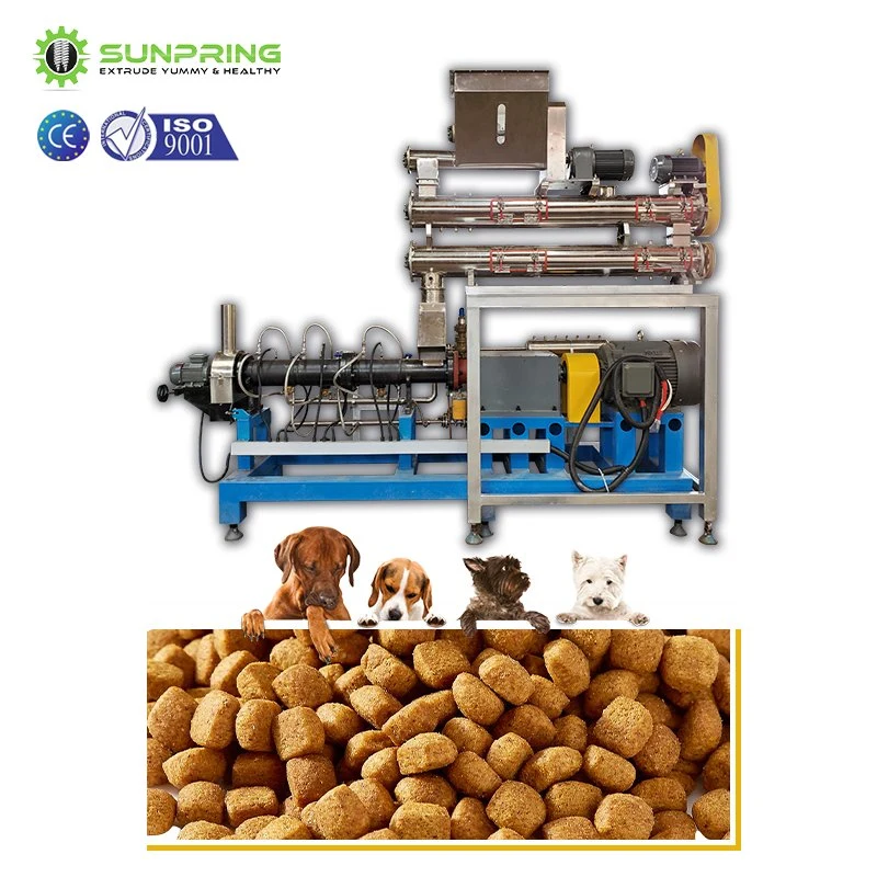 Best Price Dog Food Manufacturing Machine 200 500 800 1000 1500 2500kg/H 3500kg/H with Factory Face-to-Face Video Extrusion Extruder Processing Production Line