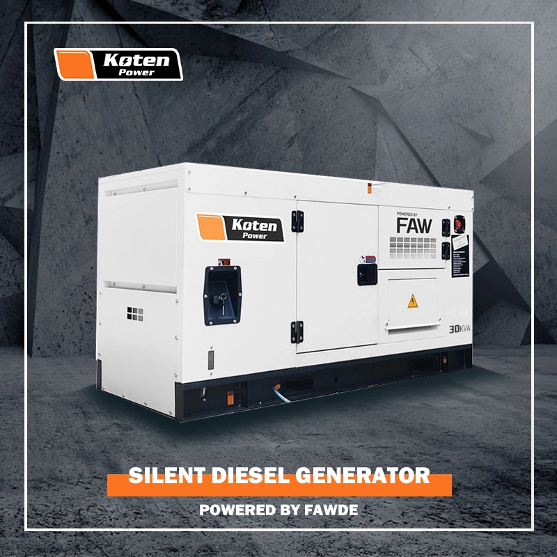 Factory Price 24kw 30kVA Electric Supper Silent Diesel Power Generator with ATS