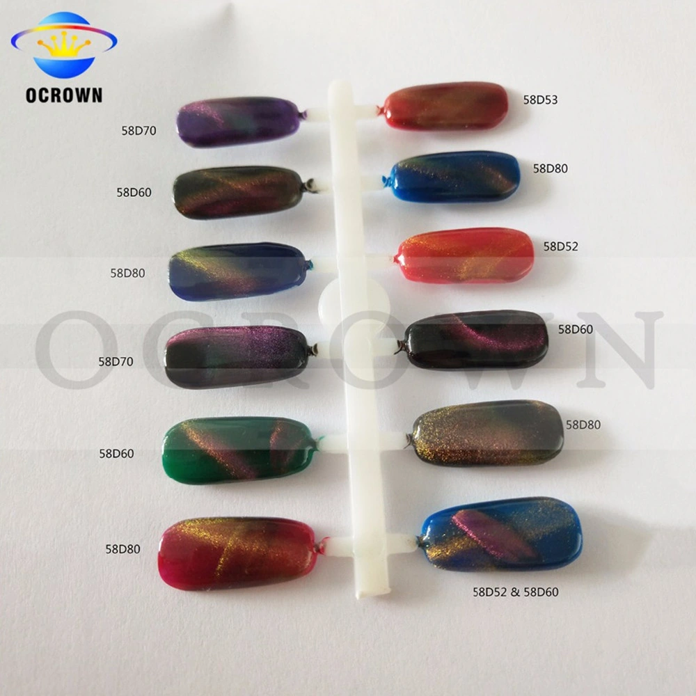 Magic Cat Eyes Magnetic Chameleon Pigment Mirror Effect Mica Powder for Nail Art