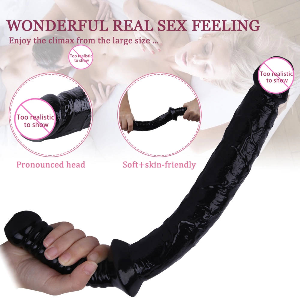 Großer Schwerteinsatz realistischer Dildo weibliches Sex-Spielzeug -PVC Material flexibler Anal Plug Vaginal Dildo, Prostata-Massager Sex-Spielzeug für Erwachsene