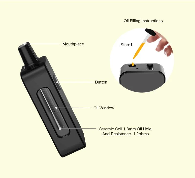 Fcol براءة اختراع Vape Pen 5ml لا انسداد لا تسرب اختبار المعادن الثقيلة طعم الصدقة 4ML تتوفر أسعار أرخص OEM محرك أقراص ODM