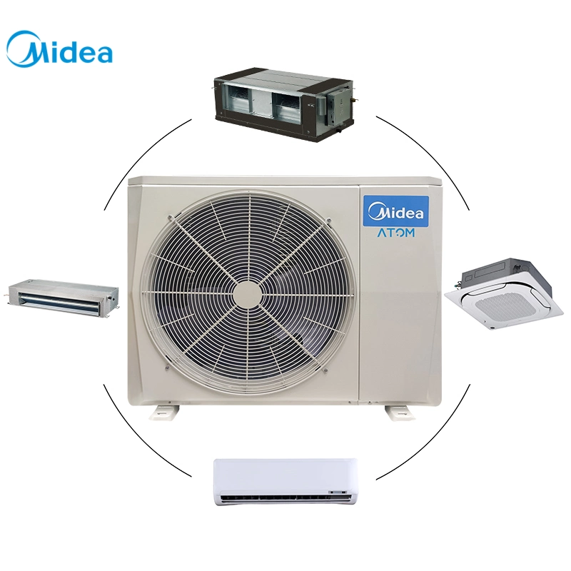 Midea 27kbtu haut de décharge complète de compresseurs de convertisseur Split Type AC unité extérieure Commercial léger pour l'appartement de climatiseur