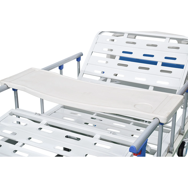 Hospital Furniture Folding Metal 2 Crank Manual Hospital Bed