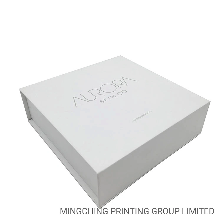 Fancy White Packaging Ornaments Square Folding Carton Paper Gift Packaging Box