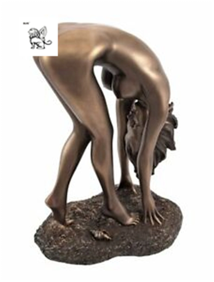 La decoración Life-Size Yoga Desnudo erótico mujer estatua Escultura en bronce regalo Bsg-169