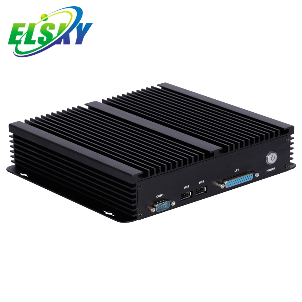 Elsky Ipc6000 X86 Mini Itx Fanless Ebedded 4th Gen I3 I5 I7 Linux Ubuntu OS Portable Industrial Mini PC with Parallel Port