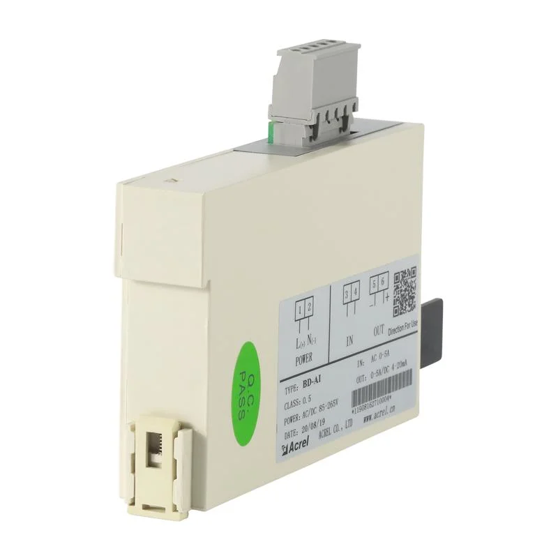 Acrel Bd-Ai Single Phase AC 0-1/5A Output 4-20mA Communication Optional Electrical Current Transducer Transmitter, Power AC/DC85-270V