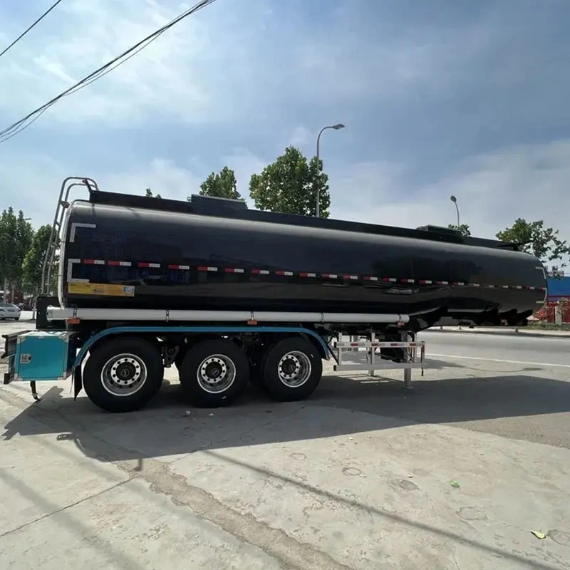 40000liters Fuel Tanker Trailer with Heating Pipes/3 Axles Diesel Oil Tank Trailer