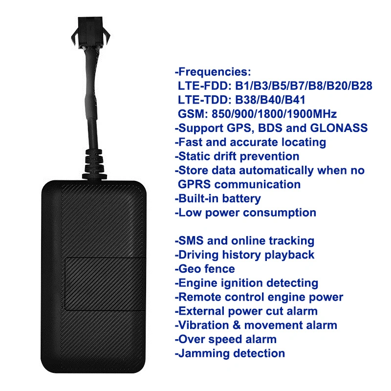 Sistema de paragem do motor sistema de monitorização de ângulos mortos do veículo com GPS Tracker GPS GPS de localização de motociclos