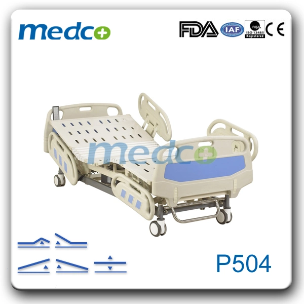 Muebles de Hospital Sickroom Funciones de varias posiciones cama eléctrica Eléctrica para el paciente