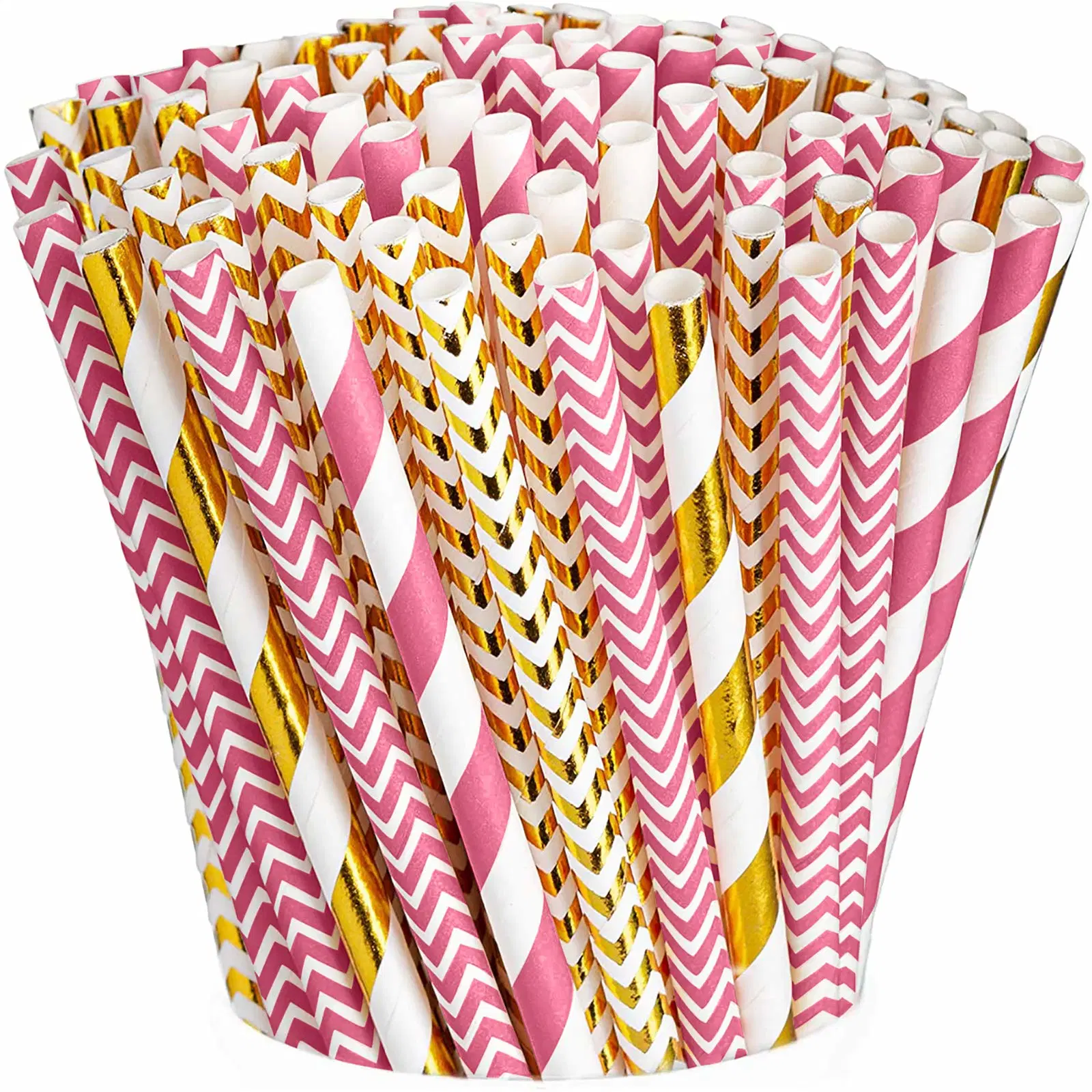 Wholesale Eco Friendly Biodegradable Disposable Custom Paper Drinking Straws for Wedding Christmas Party Decorations