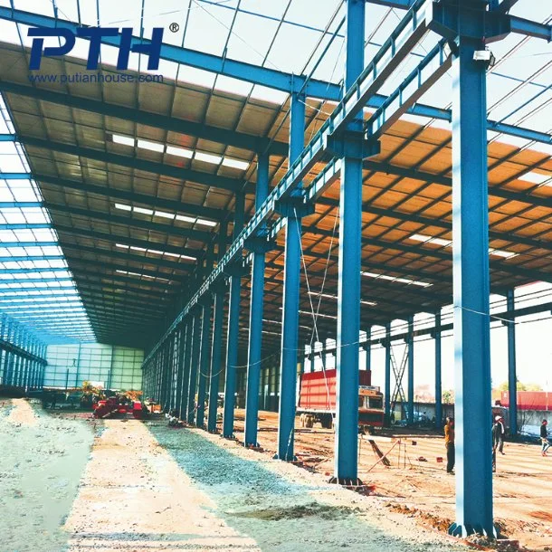 Prefabricated Building Project in India Steel Structrue for Warehouse