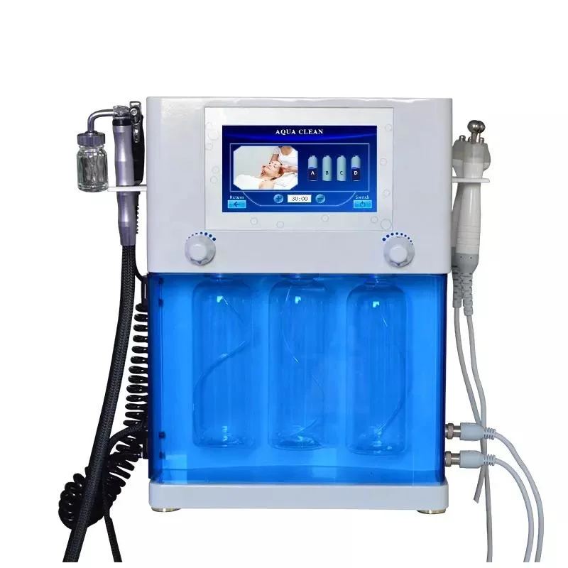 العناية بالبشرة الكورية Hydra Dermaking Machine Hydra Dermaking Dermo Aqua Pepeling Dermaking مِرش أكسجين عميق من غاز H2O2