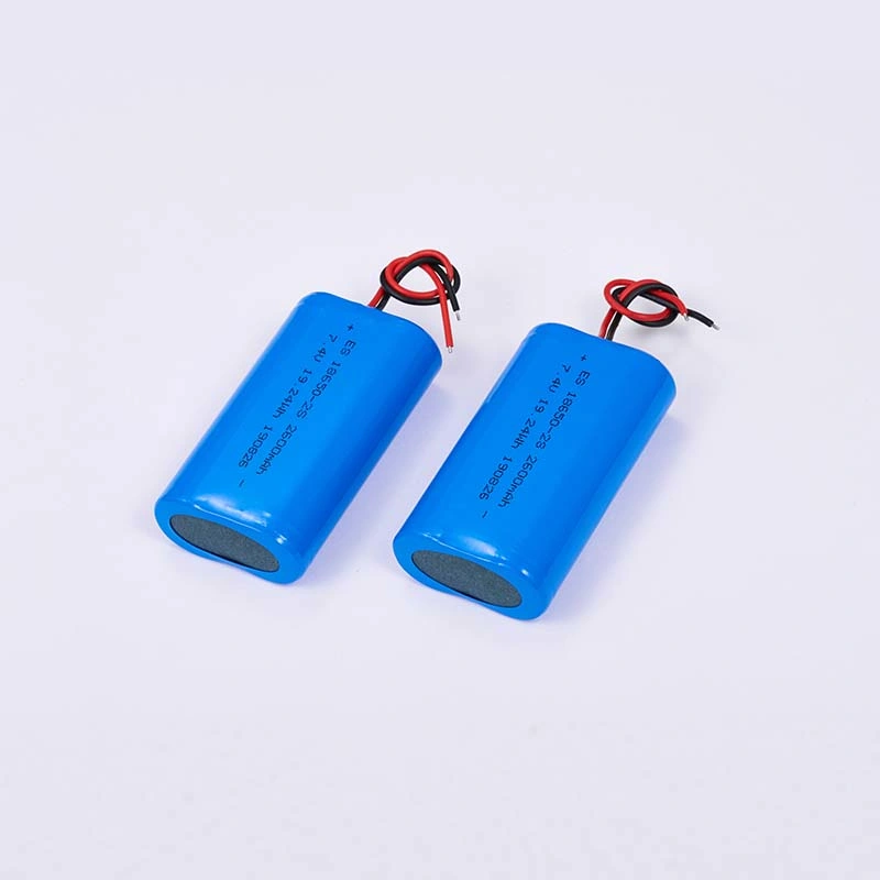 7.4v Lithium Batteries 2600mah Capacity Li-Ion18650 2S Rechargeable  Battery Pack for Light