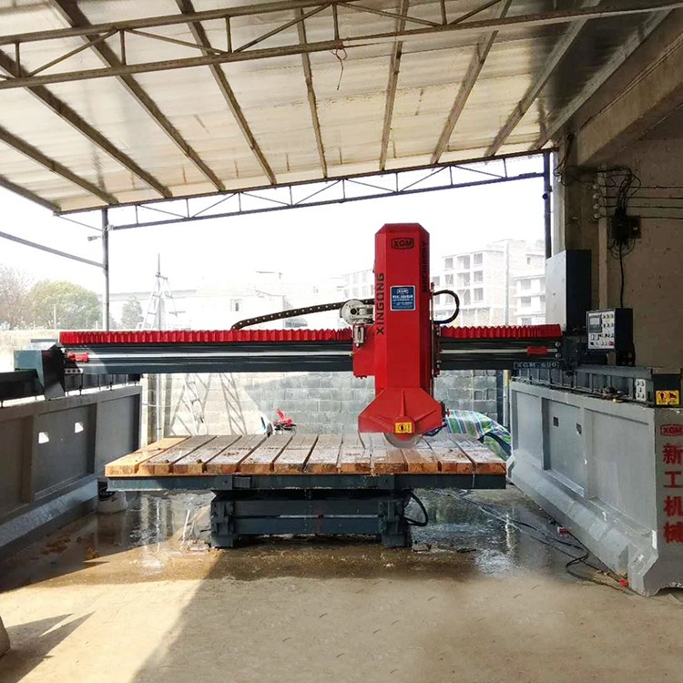 Infrared Granite Marble Bridge Saw Cutter Slab Cutting Machine with Tilt Table for Sale