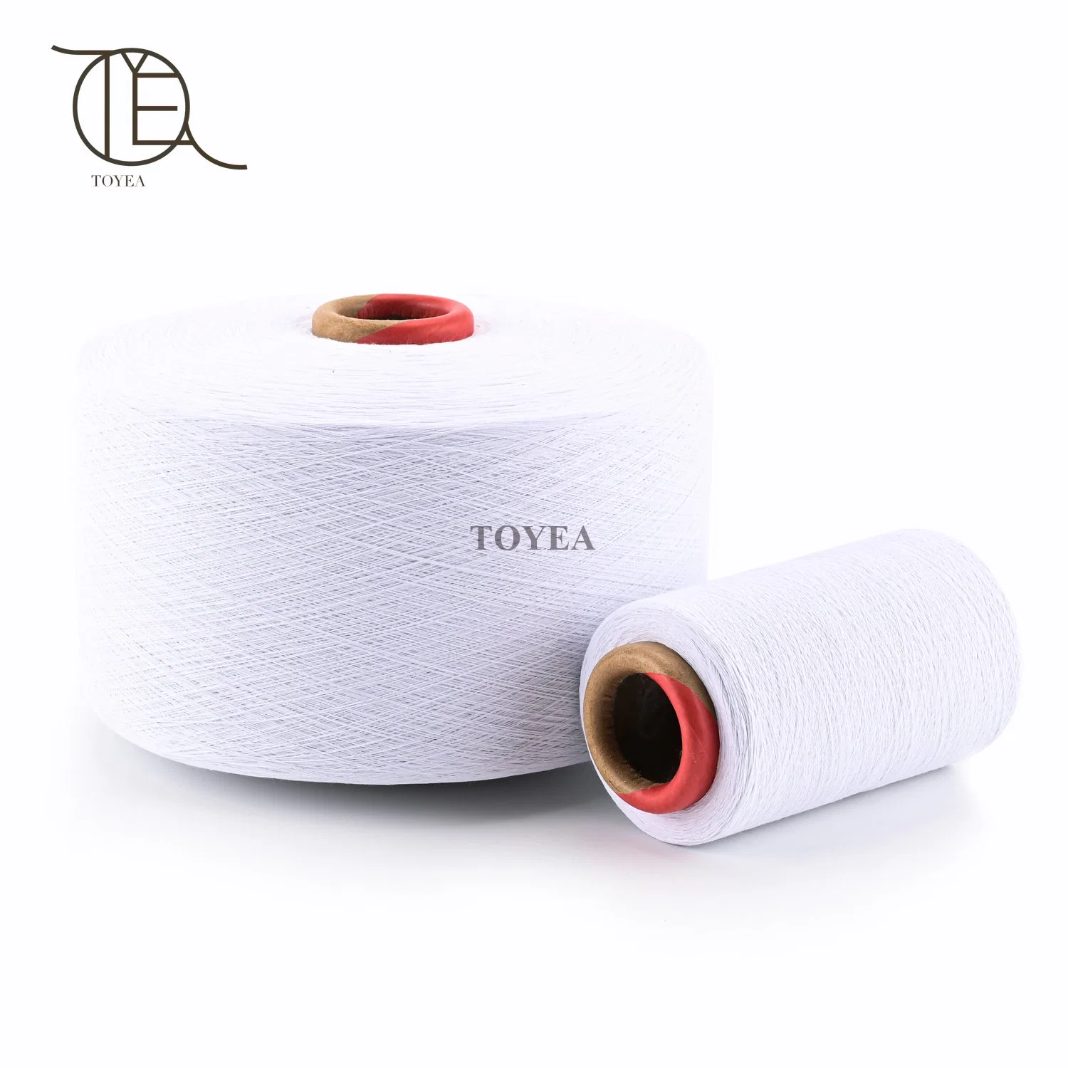 Ne20 Optical White Open End Recycle Regeneration Cotton Polyester Knitting Dyed Yarn