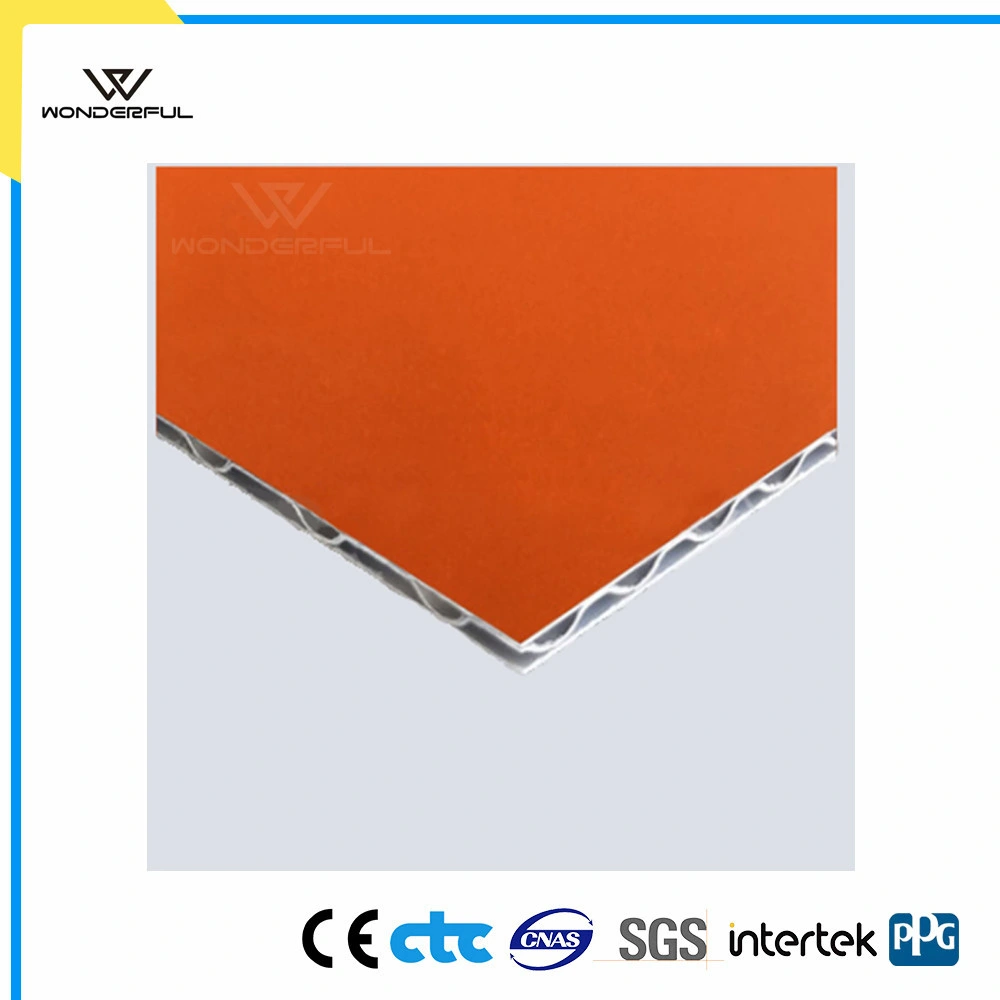 Mirror Finish Fireproof Facade Sandwich Core Composite Panel Outdoor