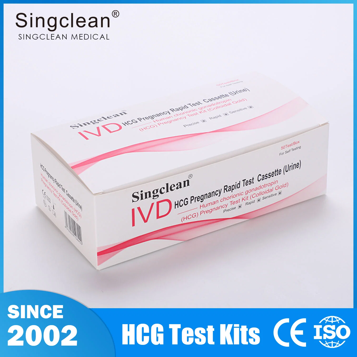 SingClean Alta sensibilidad Resultado temprano orina embarazo Test Pen para Viajes