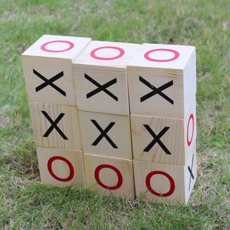 Hot Sale Customizable Kids Wooden Tic Tac Toe Game