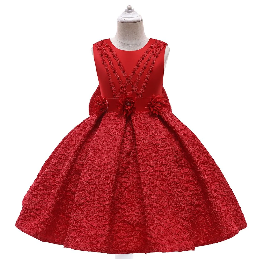 2021 Kids Roupas Puffy Meninas Contratante vestido vestido de Esferas Princess Frock Lace Sweet Banheira