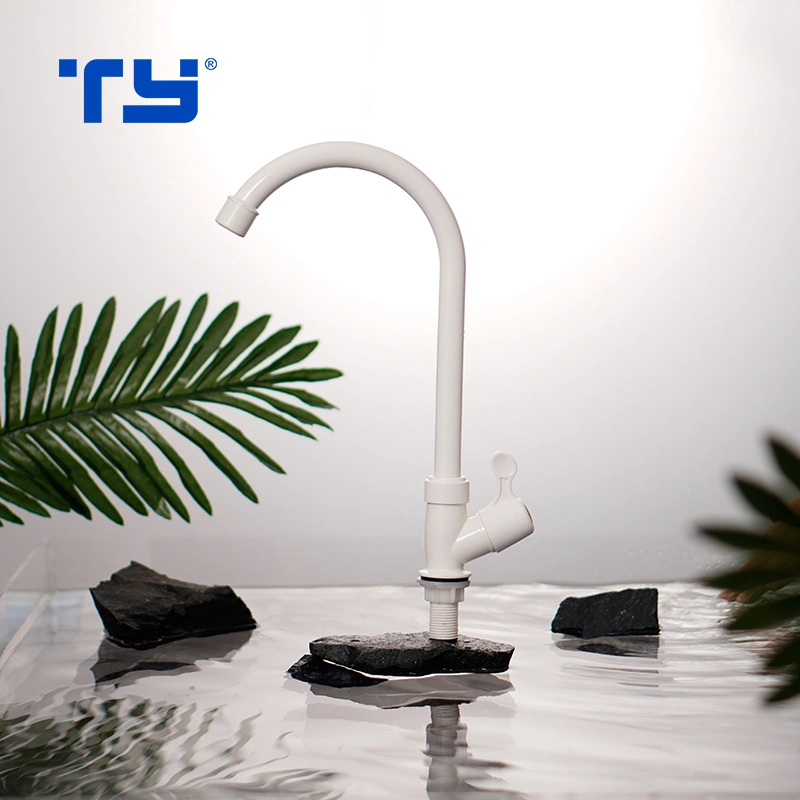 Washing Machine Faucet of PVC PP ABS Plastic for Water Tap Angle Valve Ivory Garden Basin Plastic Offer OEM