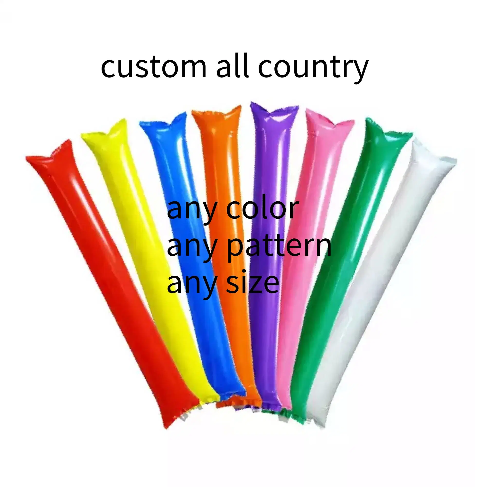 Sport Event Football Game Boom Fan Cheering Stick Inflatable Football Bang Sticks