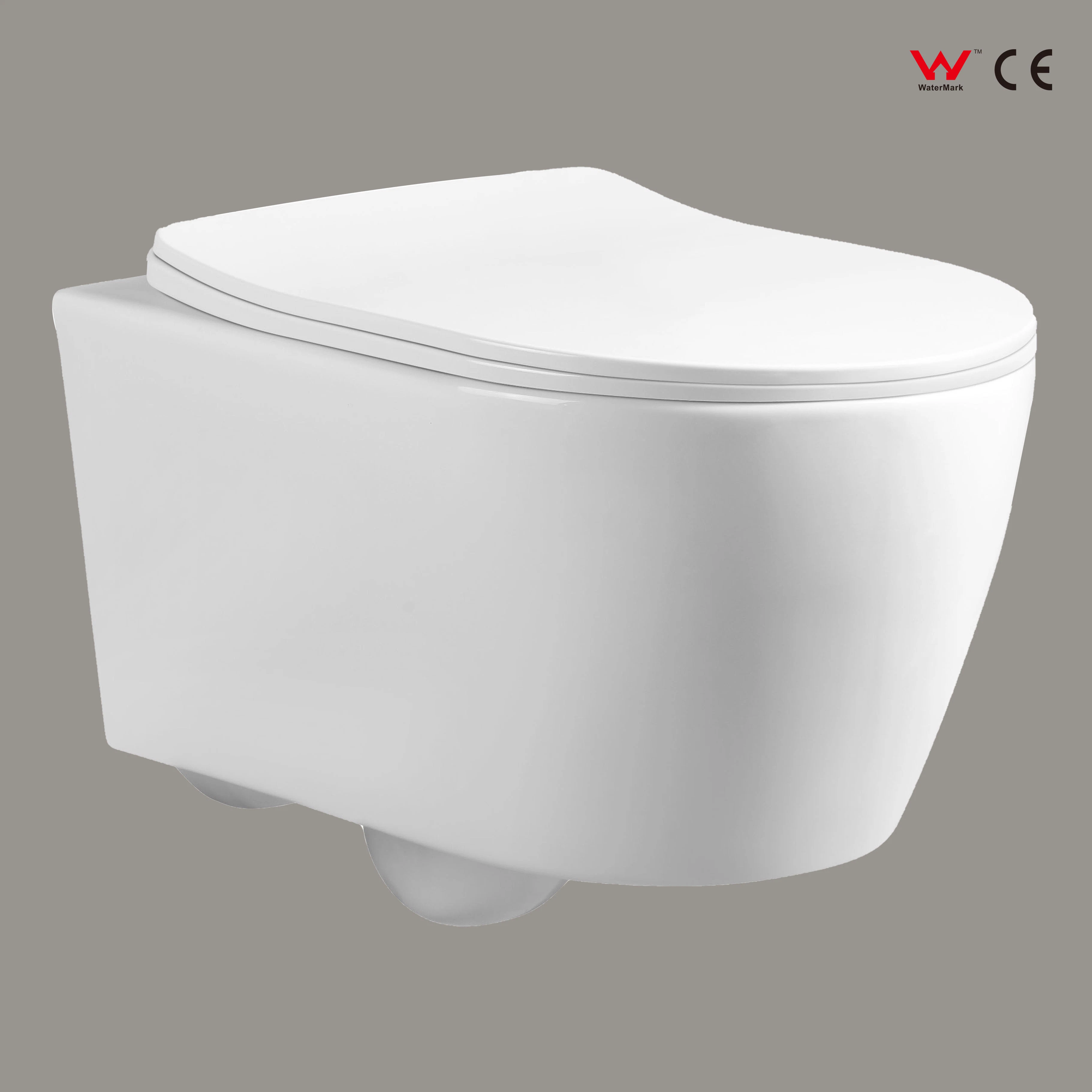 Watermark Cloestool Factory Precio Ceramic una pieza Wall Hung WC Inodoro P-Trap