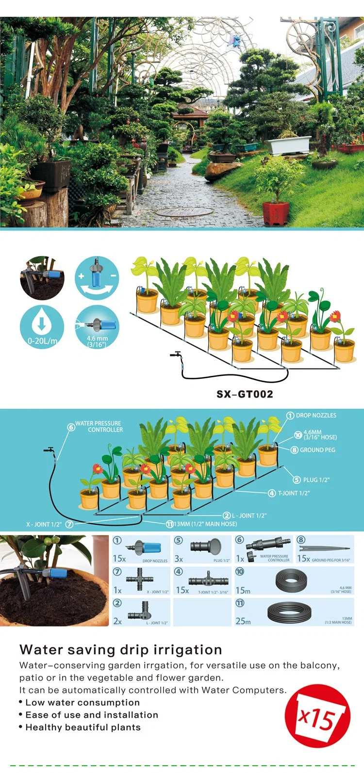 Zhejiang, China Other &amp; Shipping Container Watering Drip Irrigation System