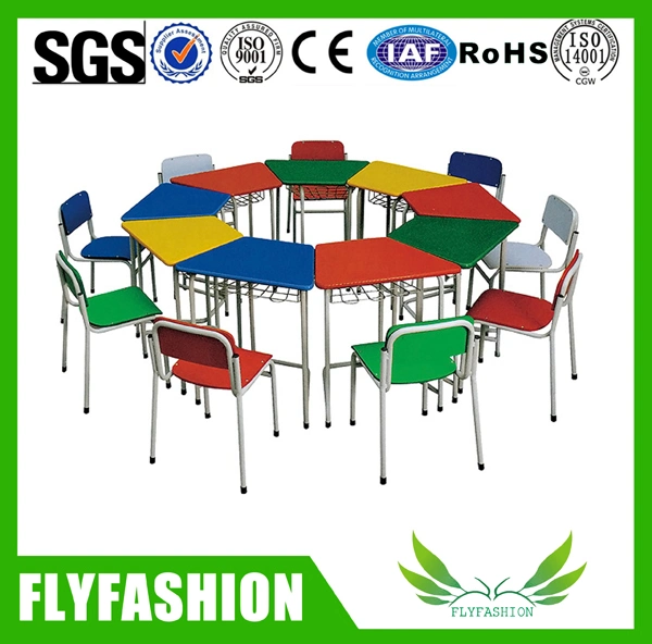 Colorful Children Furniture Kid Study Table with Chair (SF-35C)