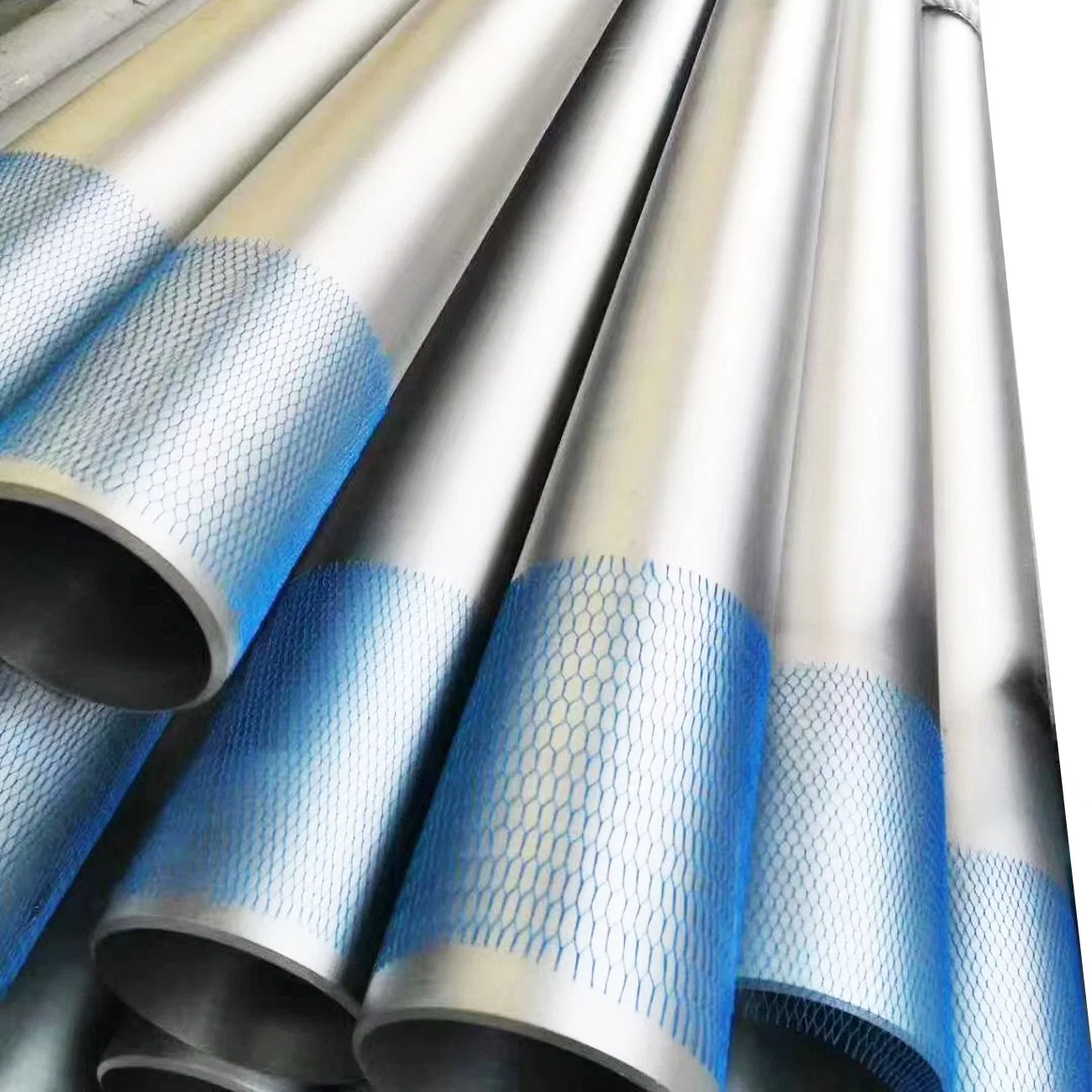 Welded Stainless Steel Pipe Industrial Weld Seamless Tubes Steel Tube with Blue Cap