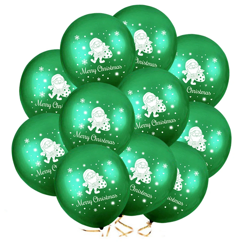 Wholesale/Supplier 100PCS Christmas Latex Balloon Set Merry Christmas Party Decoration 12 Inch Sequin Balloons