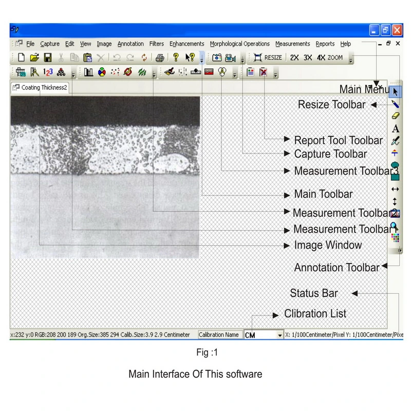 Metallurgical Microscope Analysis Metavision Software