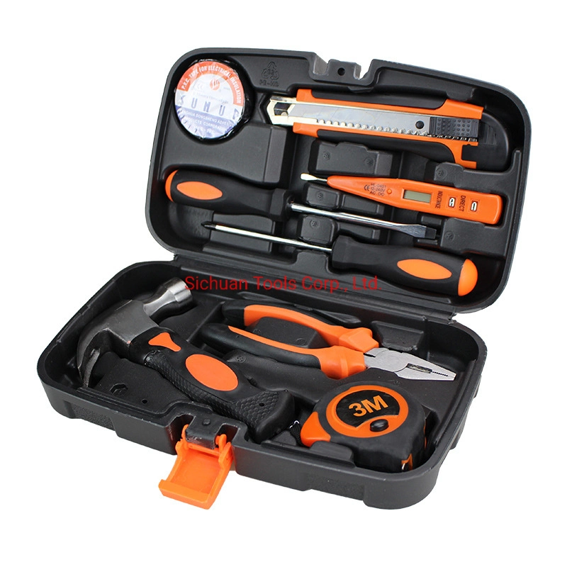 Home Use General Household Hand Tool Kit Plastic Toolbox Storage Case Packing Hand Tools Set