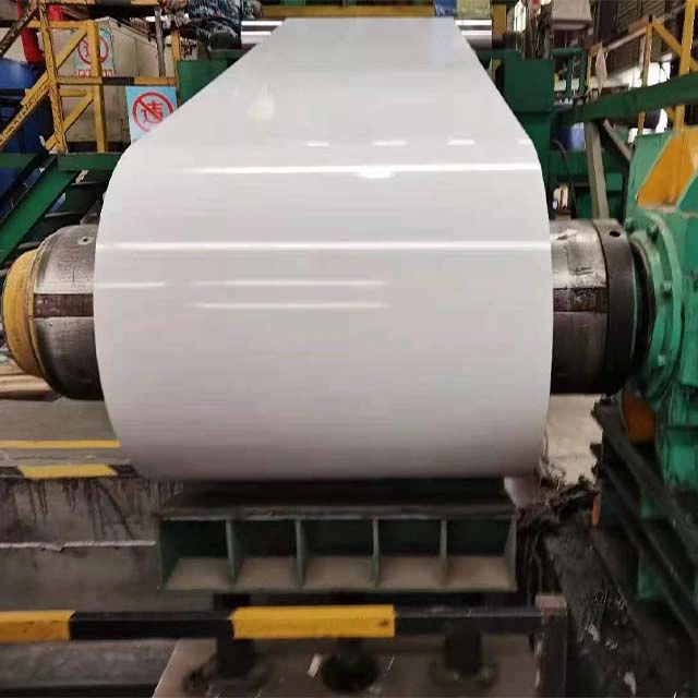 Iron Sheet Building Roofing Material 2 mm Dx51d Cold Roll/Hot Rolled Steel Coil PPGI/ PPGL G350 G550 Ral90 Prepainted Galvanized Zinc Coating Steel Coil