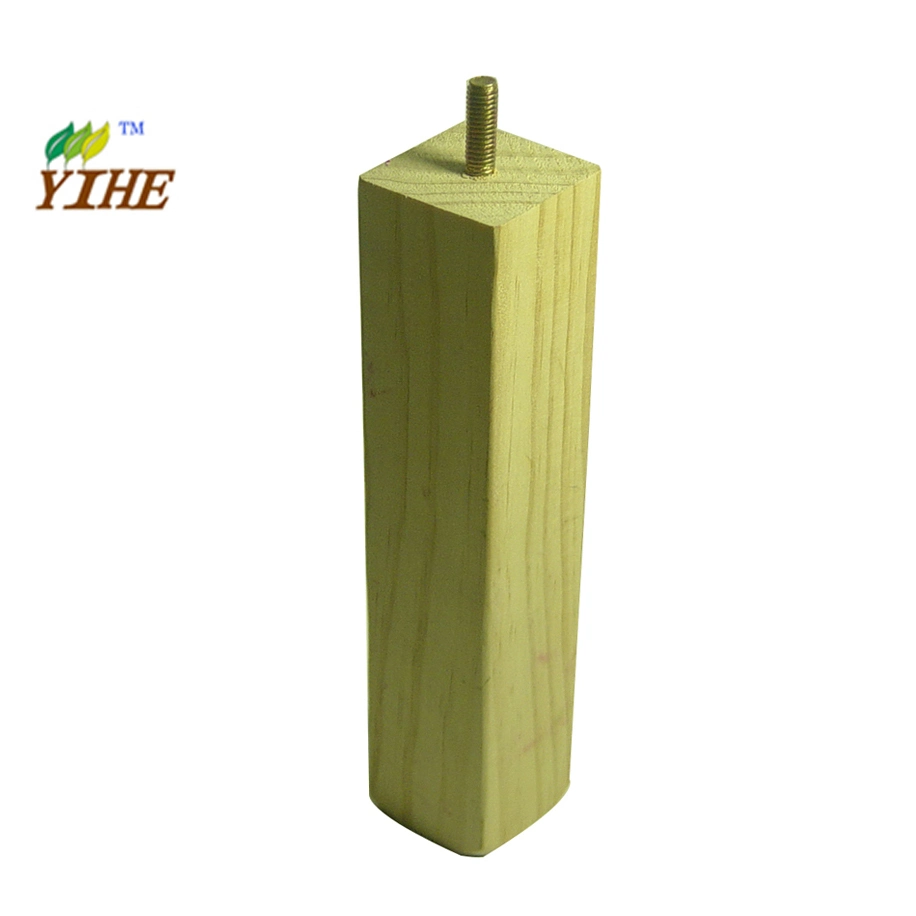 Leg Wood in Shape of Square One Side Tapered