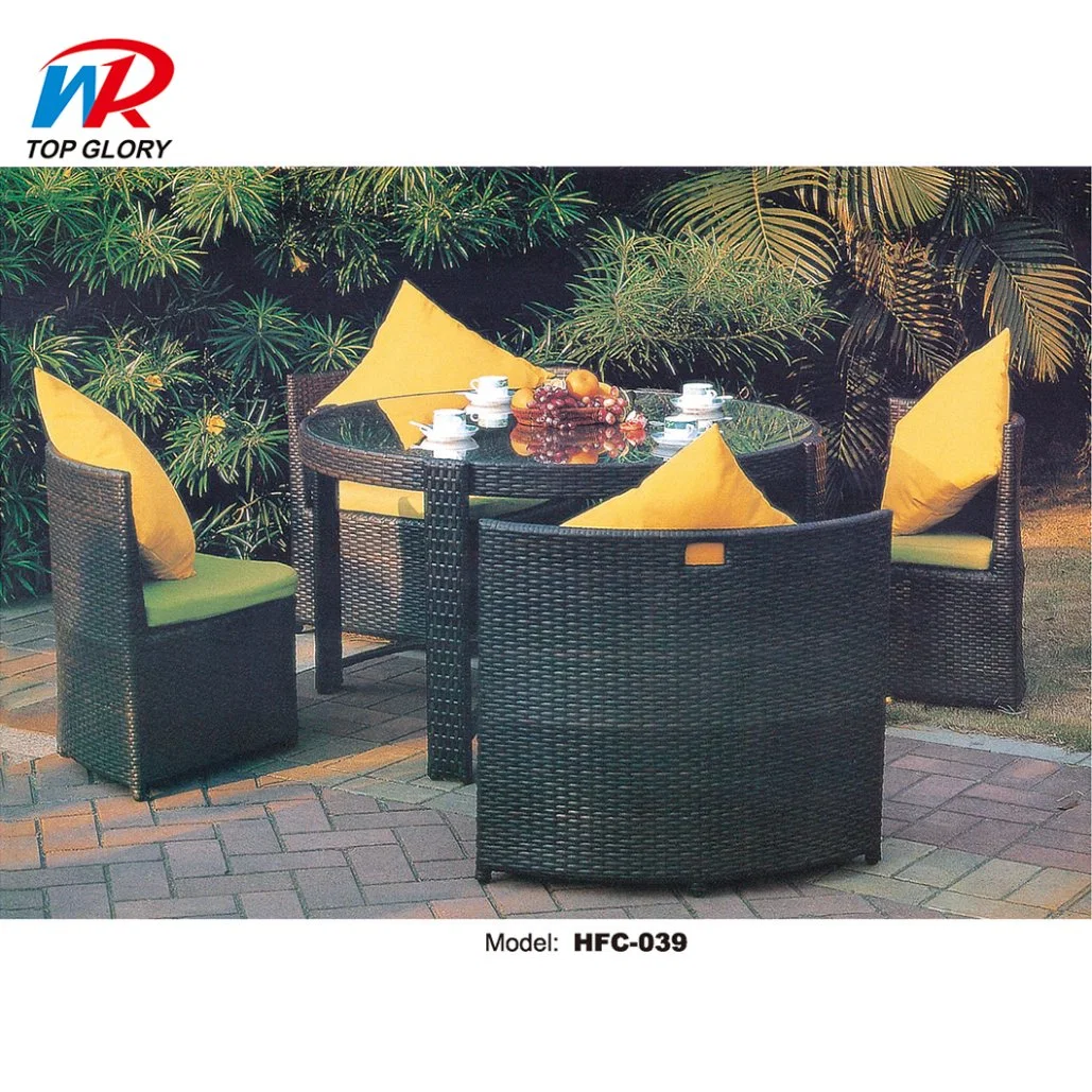 Garten Patio Wicker Rattan Essensets Gartenmöbel (TG-1613)