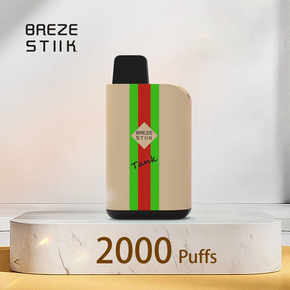 مقصف مجموعة أدوات القردة القرنفلية الأصلية E Cigarette Breze Stiik 2000 أطواق قلم مبخرة قابل لإعادة الشحن