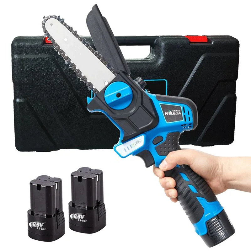 21V Cordless Electric Chain Saw Power Saw Mini Lithium Battery Chainsaw