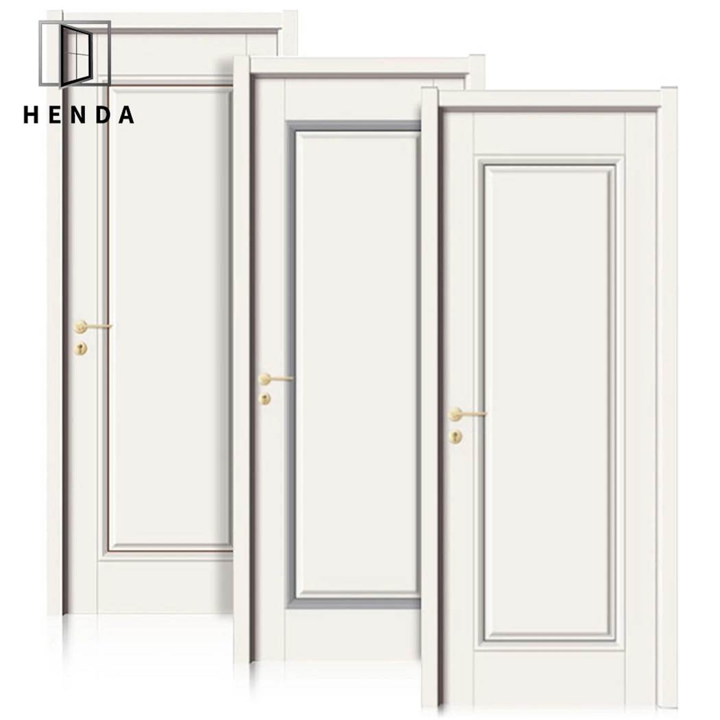 Flush Doors Hotel Apartment Melamine Skin Door Interior Fire Rated Wooden PU Paint Waterproof House Composite Wood Door