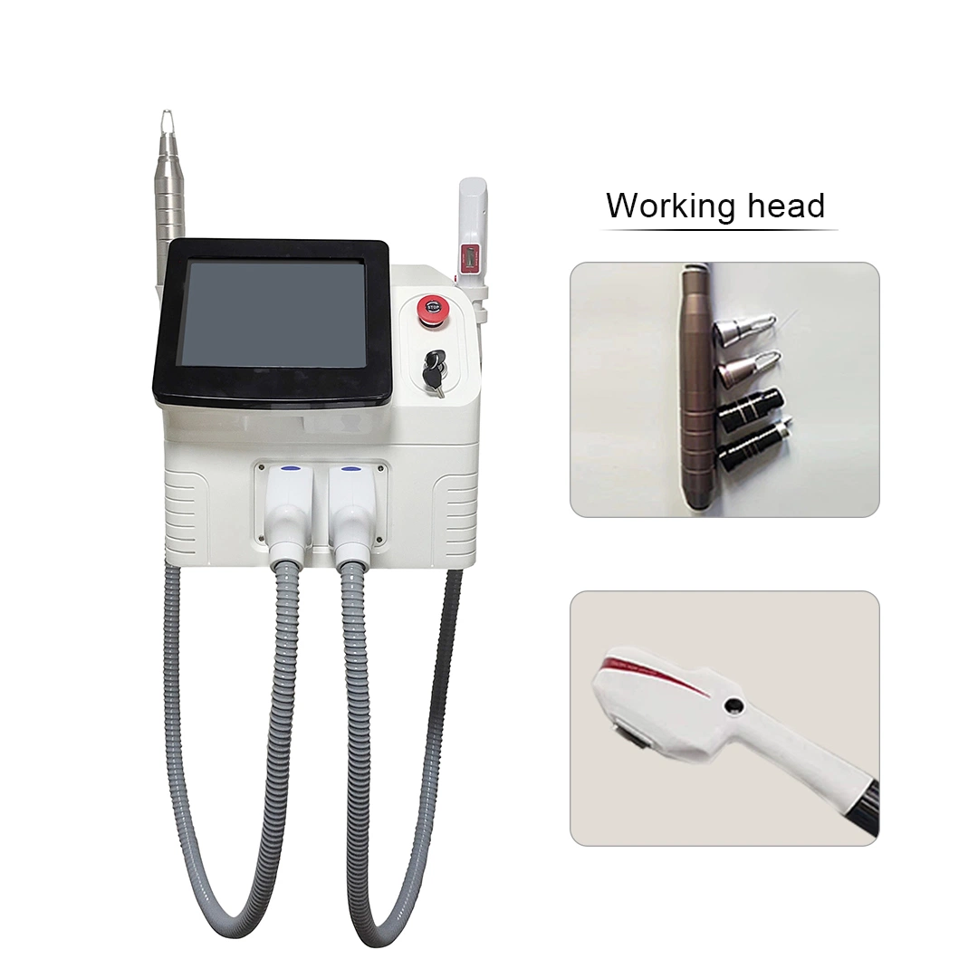 Portable Carbon Peeling ND YAG Laser Freckle Removal IPL Opt Elight Permanent Hair Removal Beauty Machine