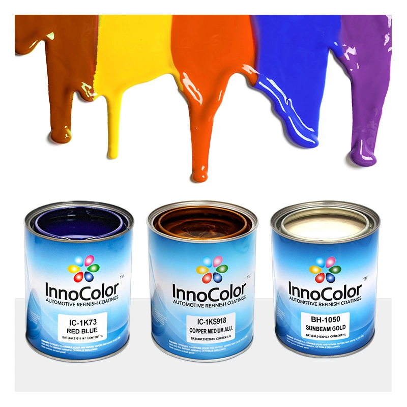 Acrylic Car Paint Coating Auto Refinish 1K Silver Metallic PU Polyurethane Car Spraying Paint for Car Care Repair Product