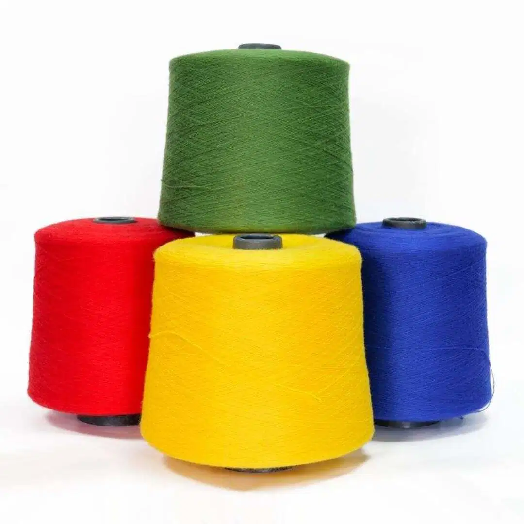 Fios de reciclar 2/32nm 35%Viscose 30% Sorona 35% poliéster Recyclcle