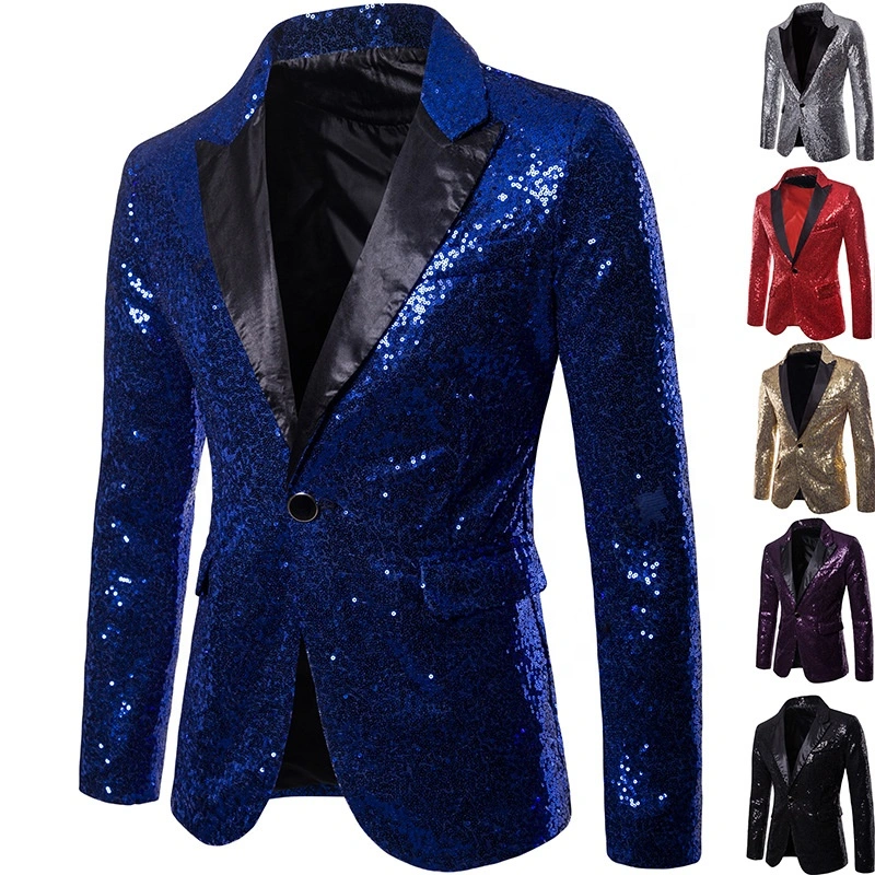 Top Quality Sequin Mens Business Suits