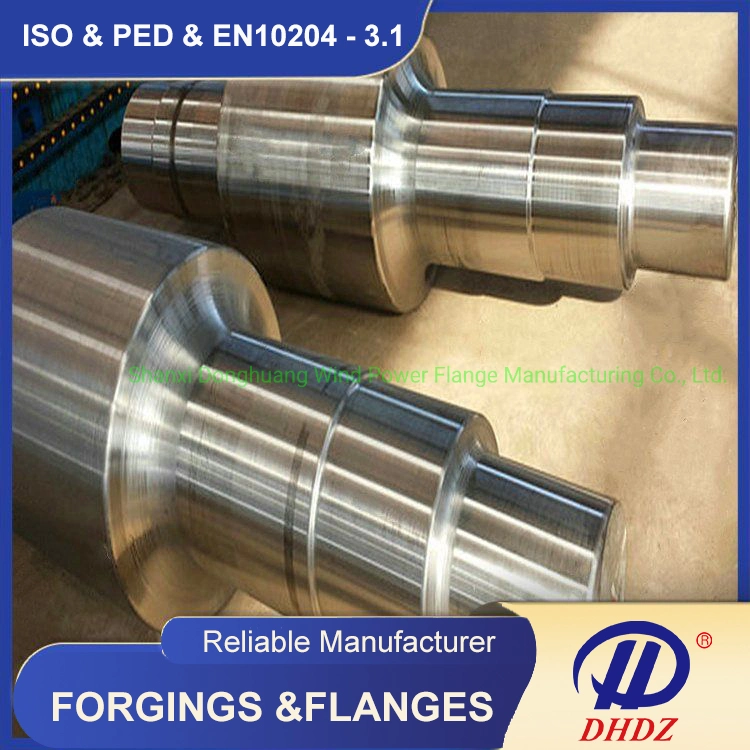 Roller Forging in 25Cr2Ni4MoV Forged Shaft Forged Axle