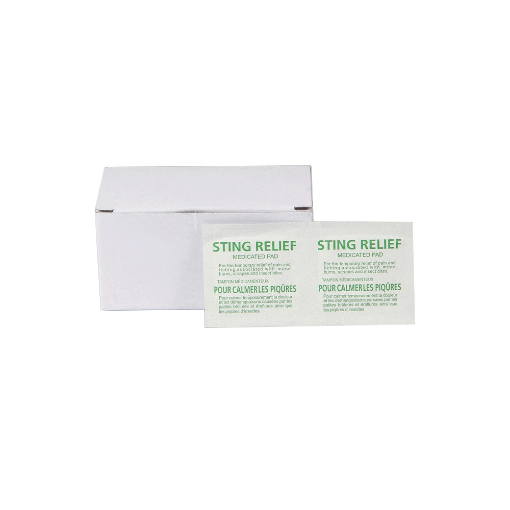 Medical Disposable Sting Relief Pad Breathable Itching No Stimulation Non-Woven Cleaning Sting Relief