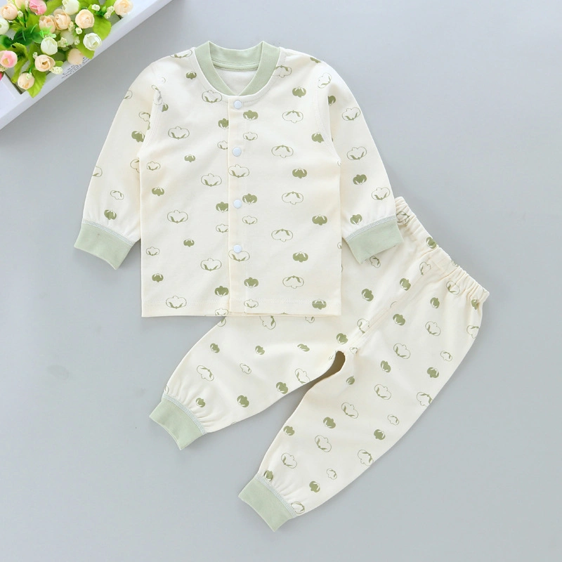 ABC Kids Baby Boy New Items Fall Winter Blanks Organic Cotton Clothes Outfits Soft Plain Unisex Loungewear Set