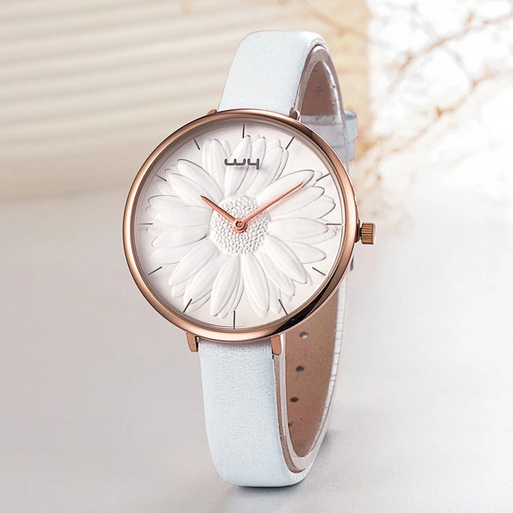 Fashion OEM ODM Leather Strap Gift Woman Fashion Watch (Wy-110C)