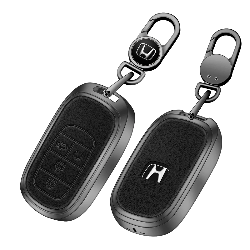 Low Price Replacement Metal Leather Car Key Cover for Honda