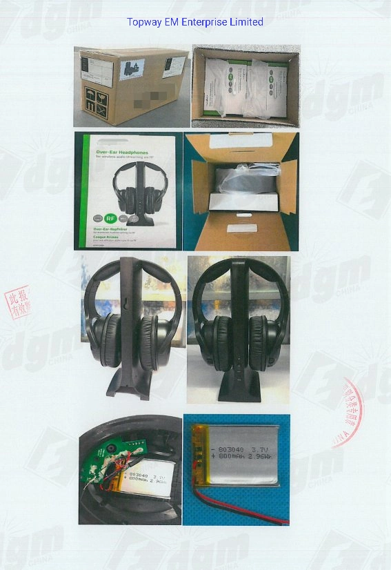 2.4G Wireless Headphone with Vertical Transmitter Mainly Use for Television