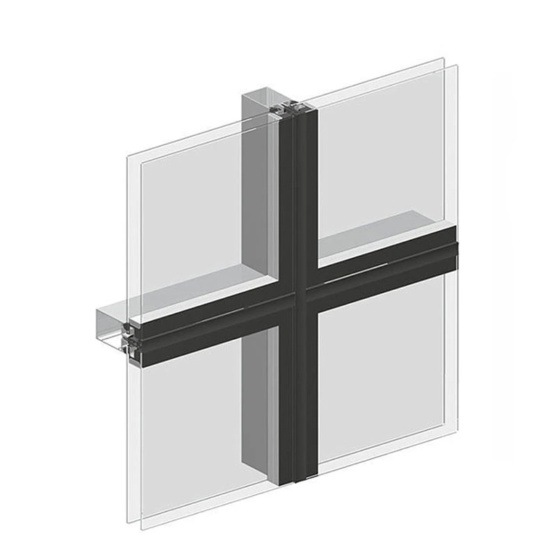 Glass Curtain Wall Cost Per Square Metre Aluminium Alloy